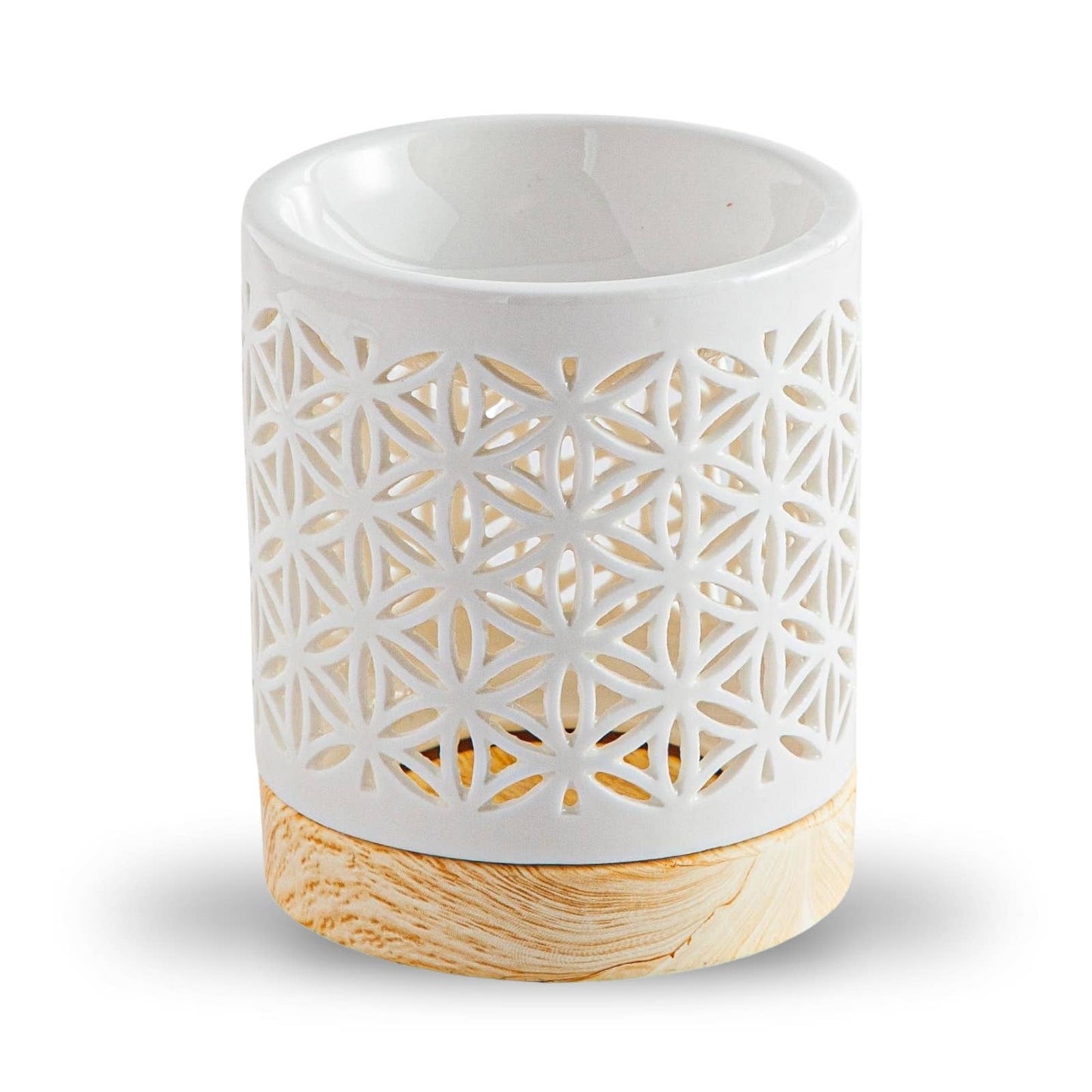 Lampe à parfum Fleur de Vie – brûleur en céramique