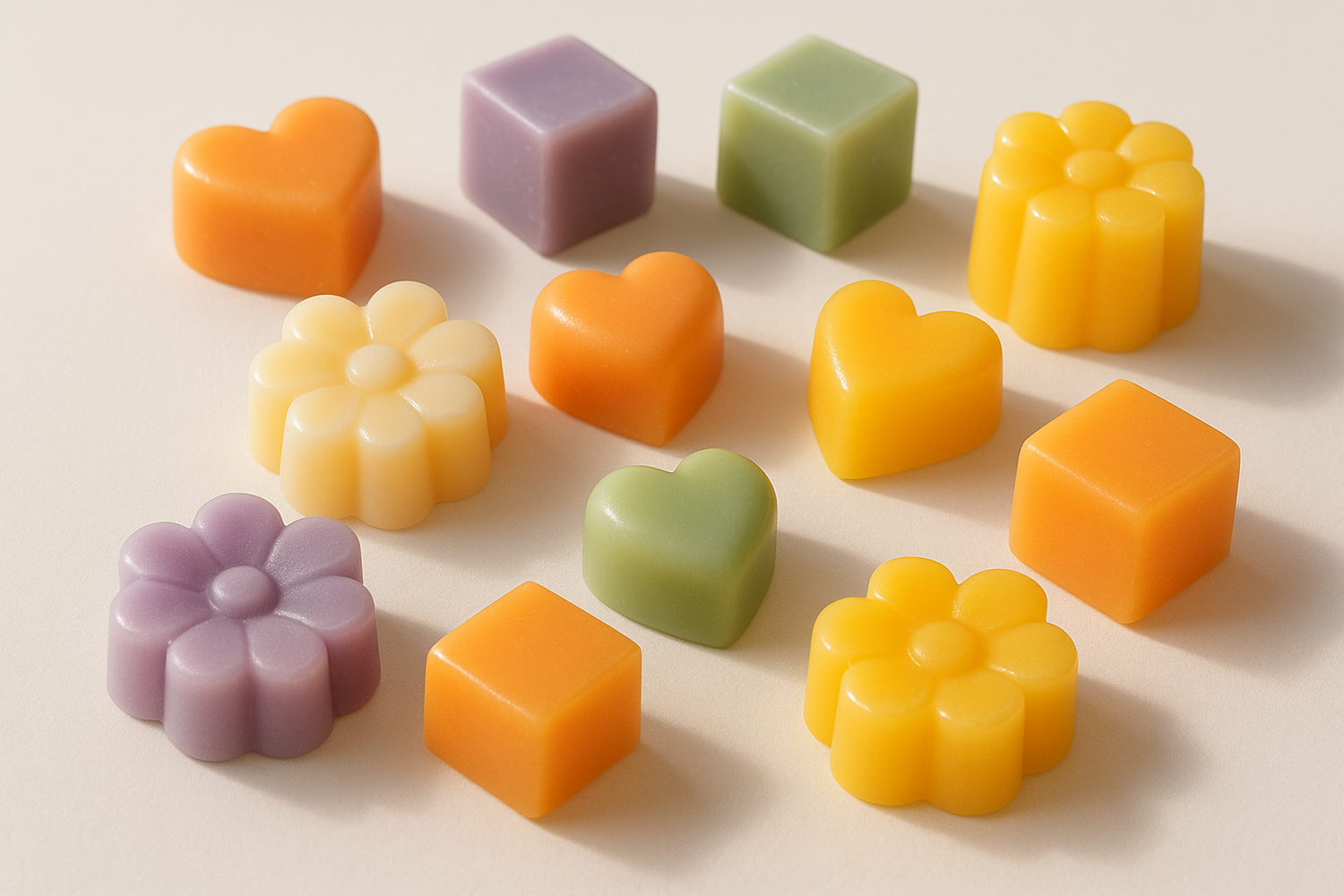 Handgegossene Wachsmelts