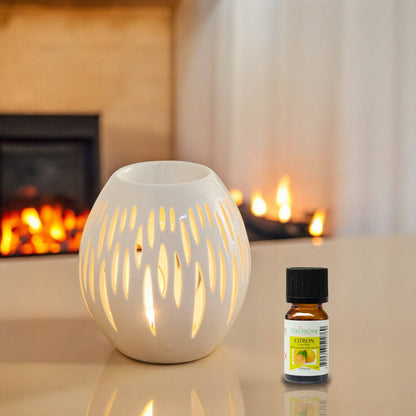 Ovali White Ceramic Oil & Wax Burner