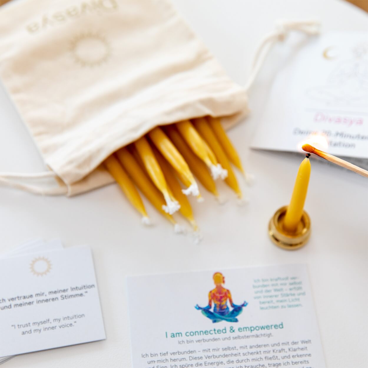 20-Minuten-Kerzen | I am connected & empowered