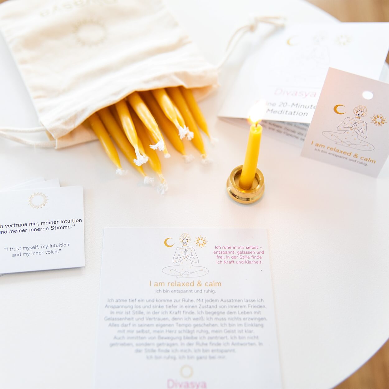 20-Minuten-Kerzen | I am connected & empowered