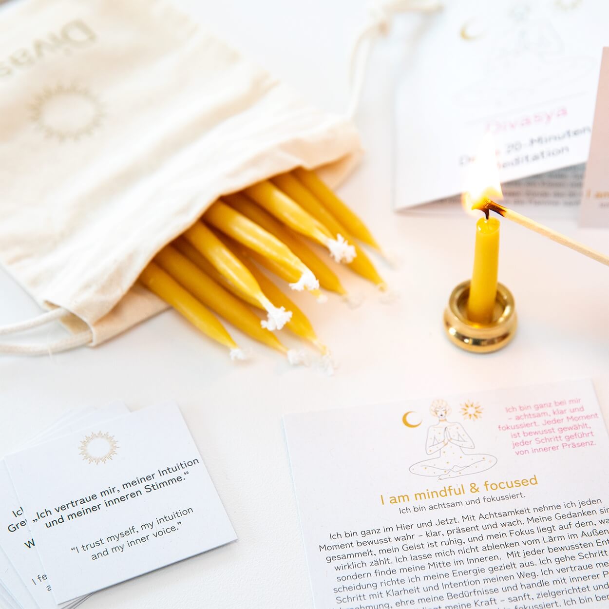 20-Minuten-Kerzen | I am connected & empowered