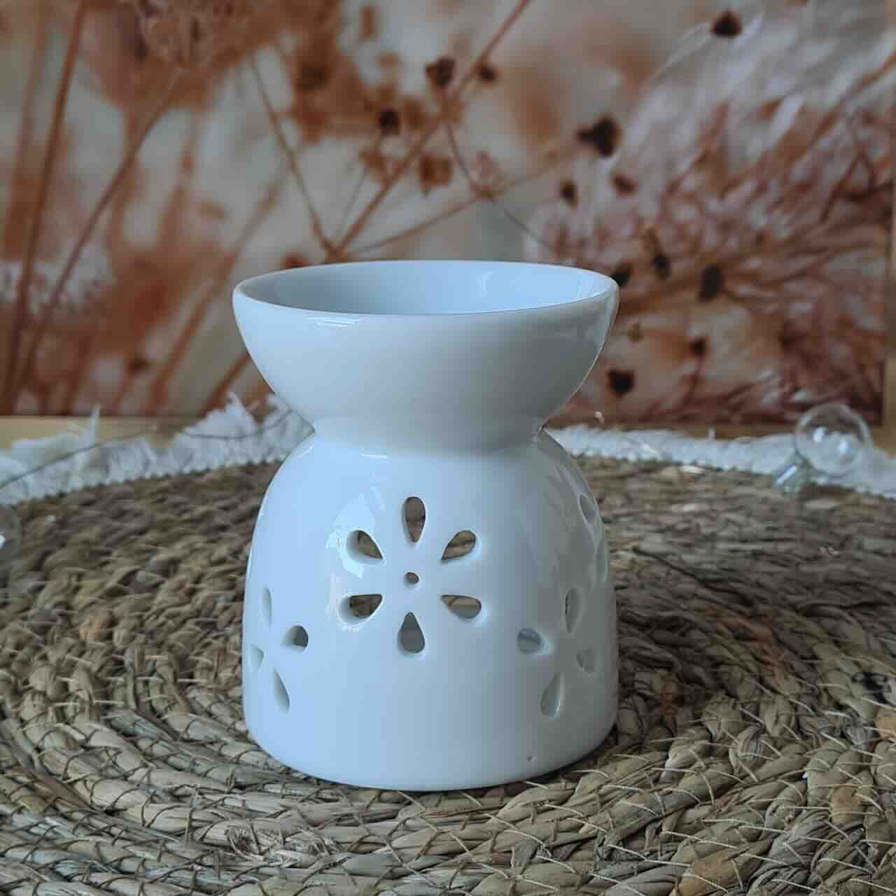 Weißer Duftlampe aus Keramik