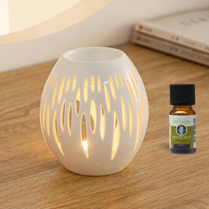 Ovali White Ceramic Oil & Wax Burner