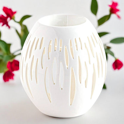 Ovali White Ceramic Oil & Wax Burner