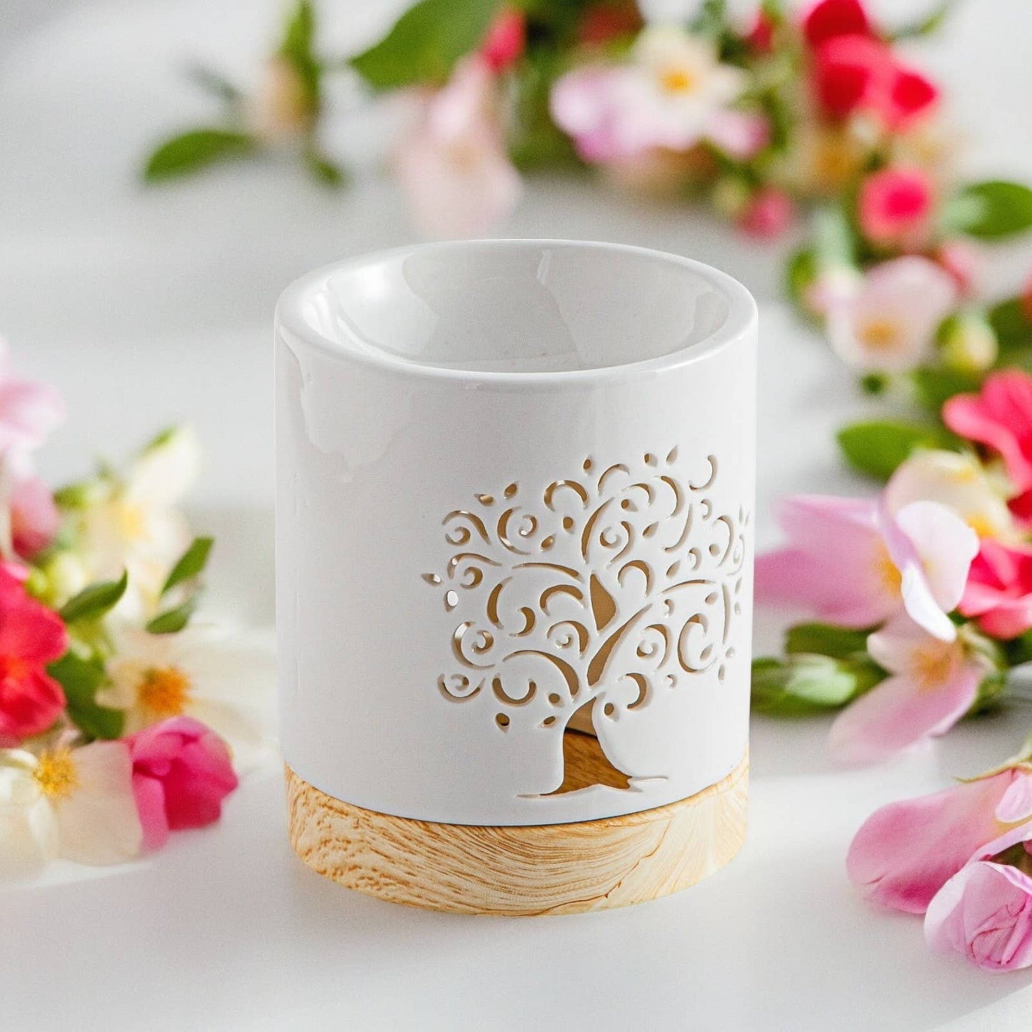 Baum des Lebens Duftlampe – Keramik Wachsschmelzer