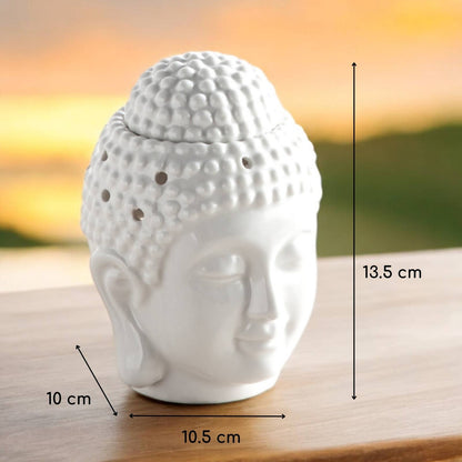 White Buddha Ceramic Oil & Wax Burner “Dhyana”