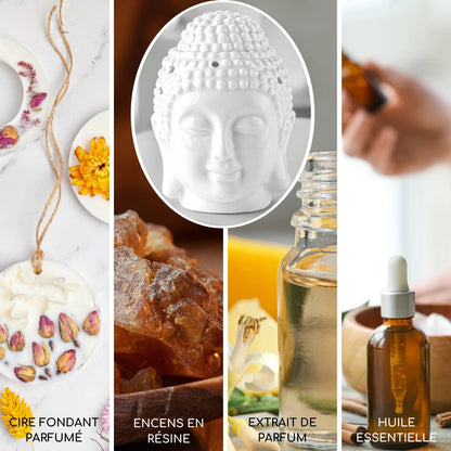 White Buddha Ceramic Oil & Wax Burner “Dhyana”