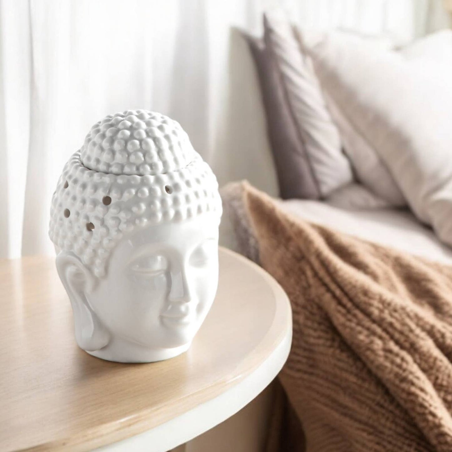 White Buddha Ceramic Oil & Wax Burner “Dhyana”