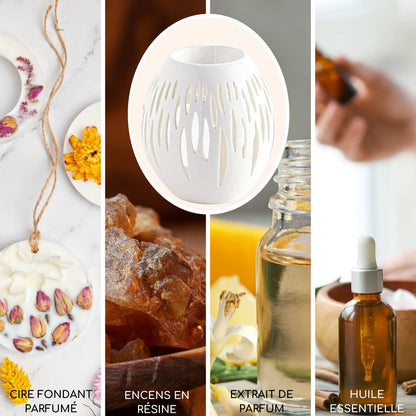 Ovali White Ceramic Oil & Wax Burner