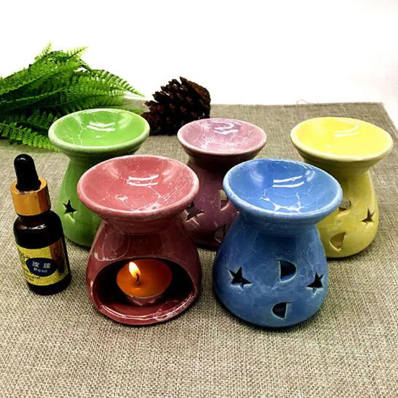 Ceramic fragrance lamp – aromatherapy oil burner for home use