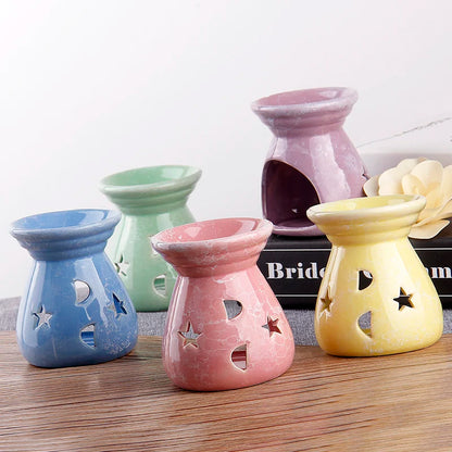 Ceramic fragrance lamp – aromatherapy oil burner for home use