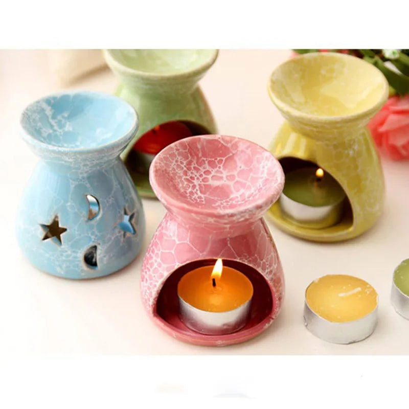 Ceramic fragrance lamp – aromatherapy oil burner for home use