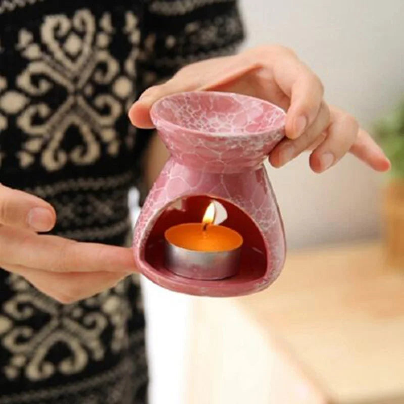 Ceramic fragrance lamp – aromatherapy oil burner for home use