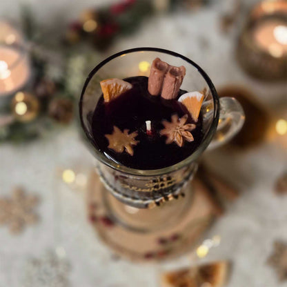 Glühwein Duftkerze im Glas