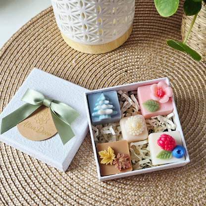 All-Season Wax Melts Geschenkset in weißer Geschenkbox