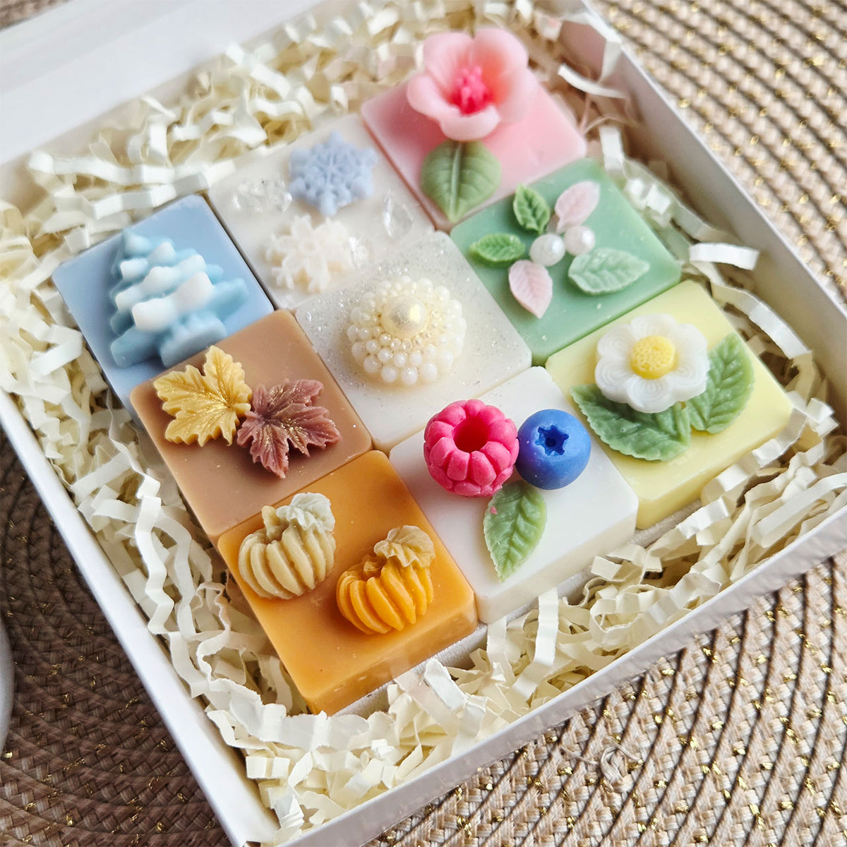 Draufsicht auf All-Season Wax Melts Set