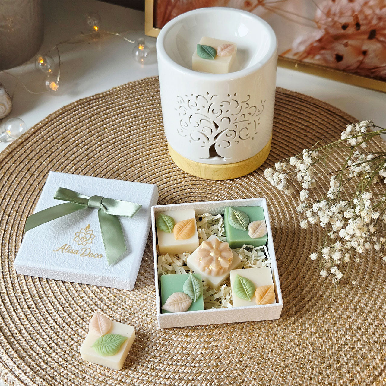 Tree of Life Gift Set – Scent Lamp & Scented Wax