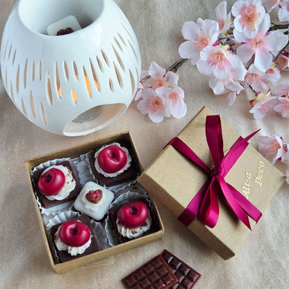 Gemütliche Atmosphäre mit Black Cherry Duftmelts und Keramik Duftlampe