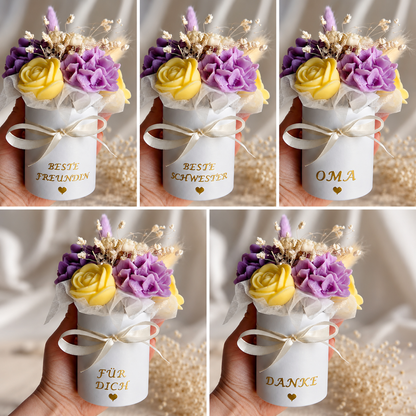 Handgemachte Duftblüten mit Ribbon Geschenkverpackung