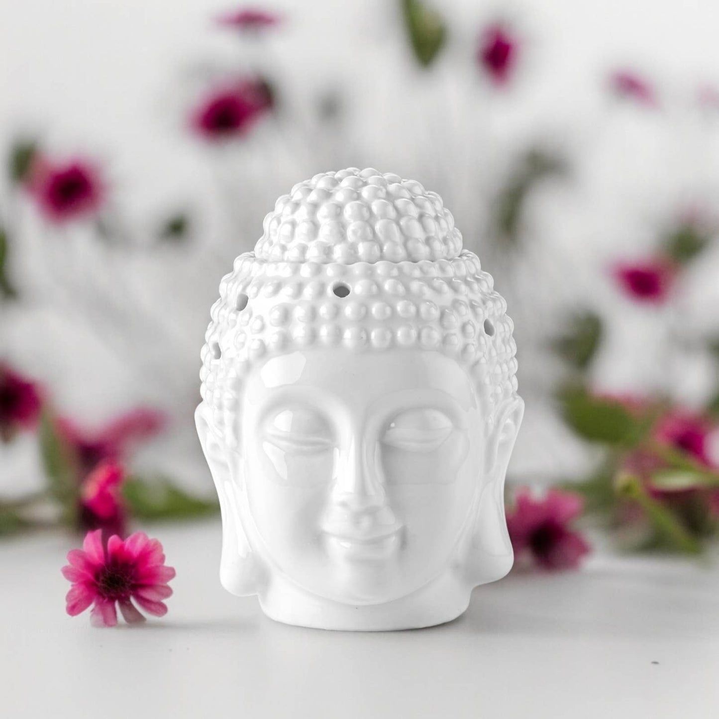 White Buddha Ceramic Oil & Wax Burner “Dhyana”