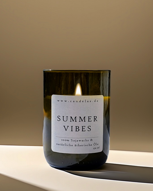 Summer Vibes Duftkerze – Sojawachs Kerze für sommerliche Frische und Entspannung