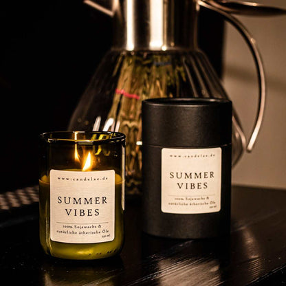 Summer Vibes Duftkerze – Sojawachs Kerze für sommerliche Frische und Entspannung