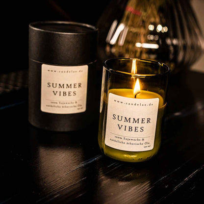 Summer Vibes Duftkerze – Sojawachs Kerze für sommerliche Frische und Entspannung