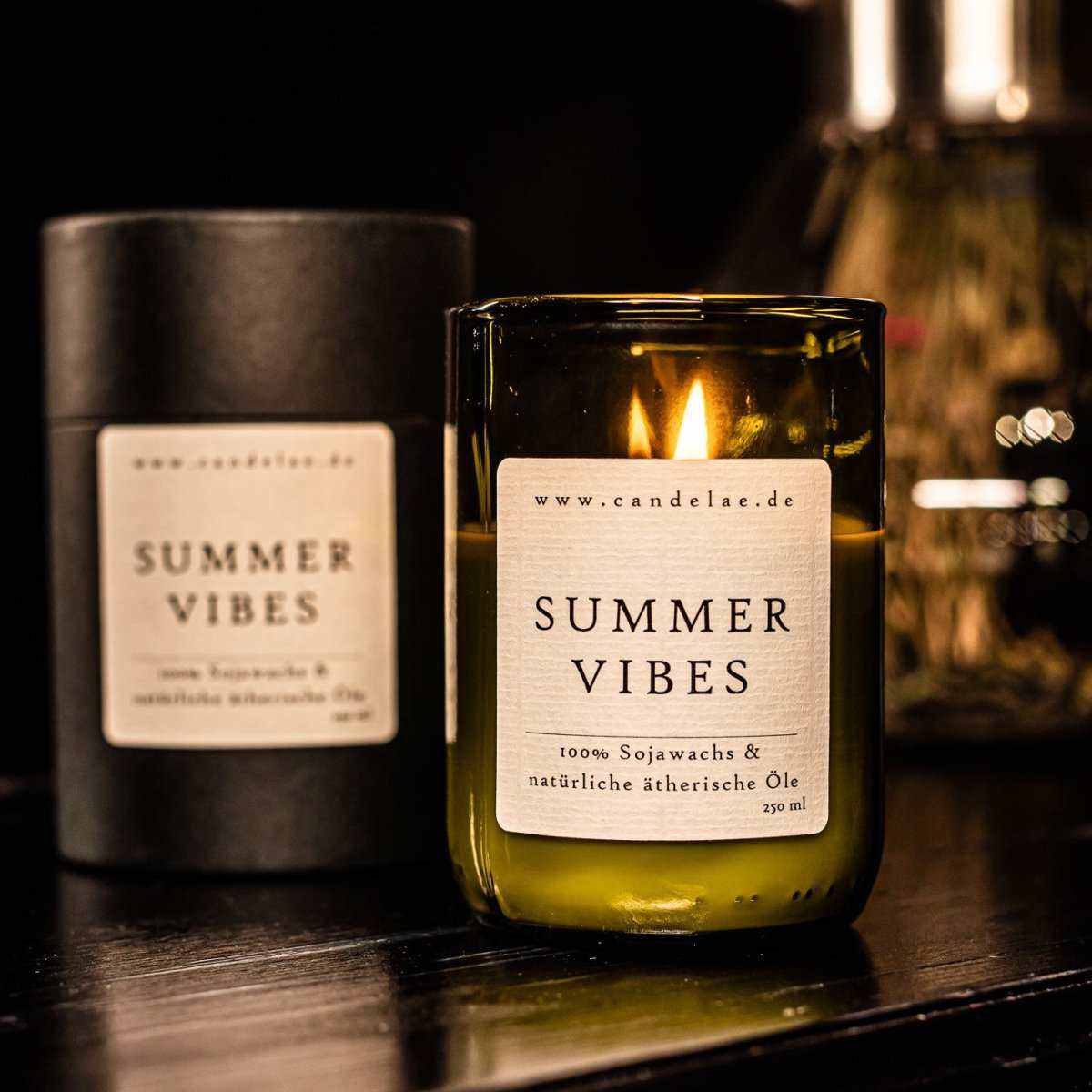 Summer Vibes Duftkerze – Sojawachs Kerze für sommerliche Frische und Entspannung