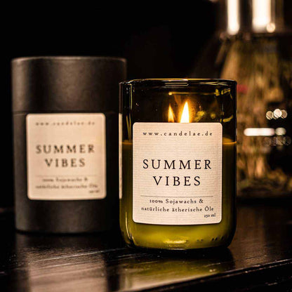 Summer Vibes Duftkerze – Sojawachs Kerze für sommerliche Frische und Entspannung