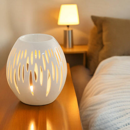 Ovali White Ceramic Oil & Wax Burner