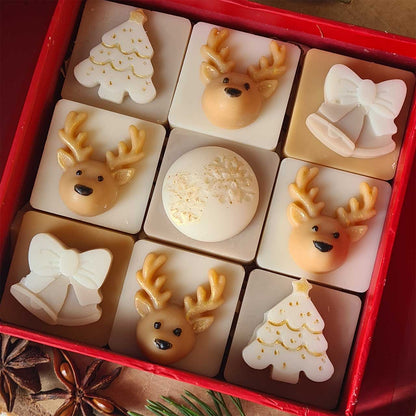Cozy Christmas Forest Geschenkbox mit handgemachten Wax Melts aus Sojawachs