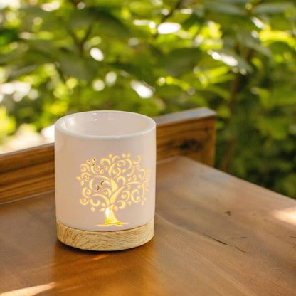 Baum des Lebens Duftlampe – Keramik Wachsschmelzer