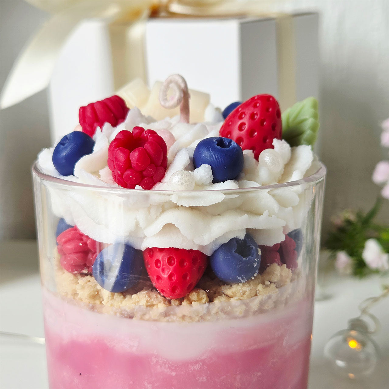 Nahaufnahme der oberen Dekoschicht