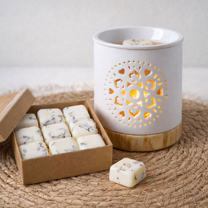 Duftlampe im Relax Set mit Lavender und Lemongrass Wax Melts