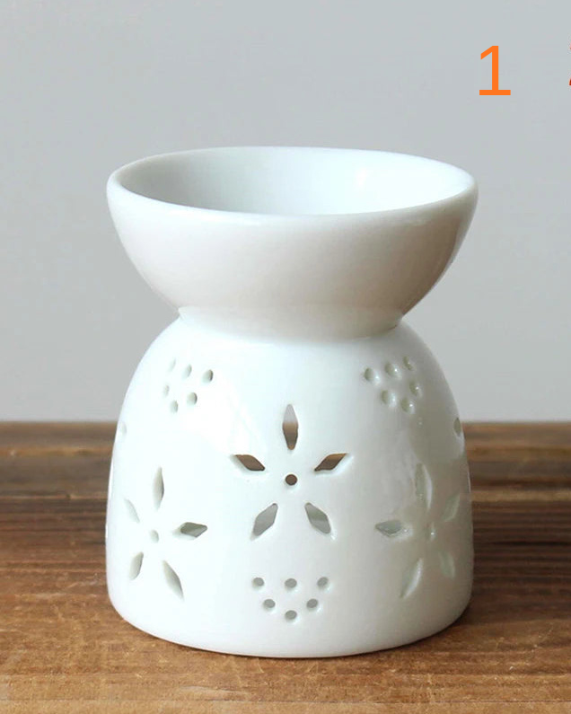 Weißer Duftlampe aus Keramik