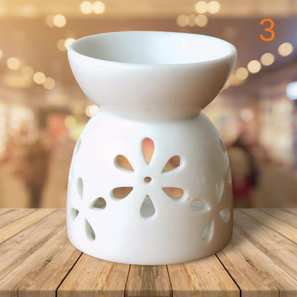 Weißer Duftlampe aus Keramik