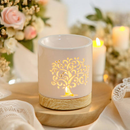 Baum des Lebens Duftlampe – Keramik Wachsschmelzer