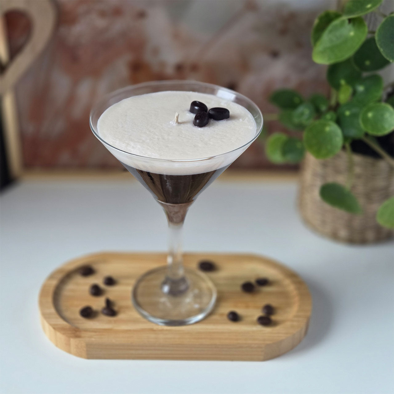 Espresso Martini Sojawachskerze als hochwertiges Geschenk für Kaffeeliebhaber