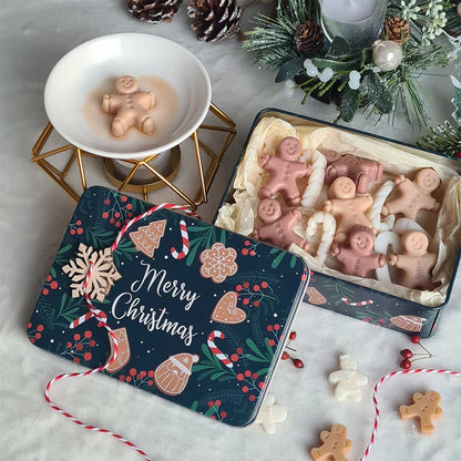 Vegane Weihnachts-Wax Melts mit winterlichen Aromen.