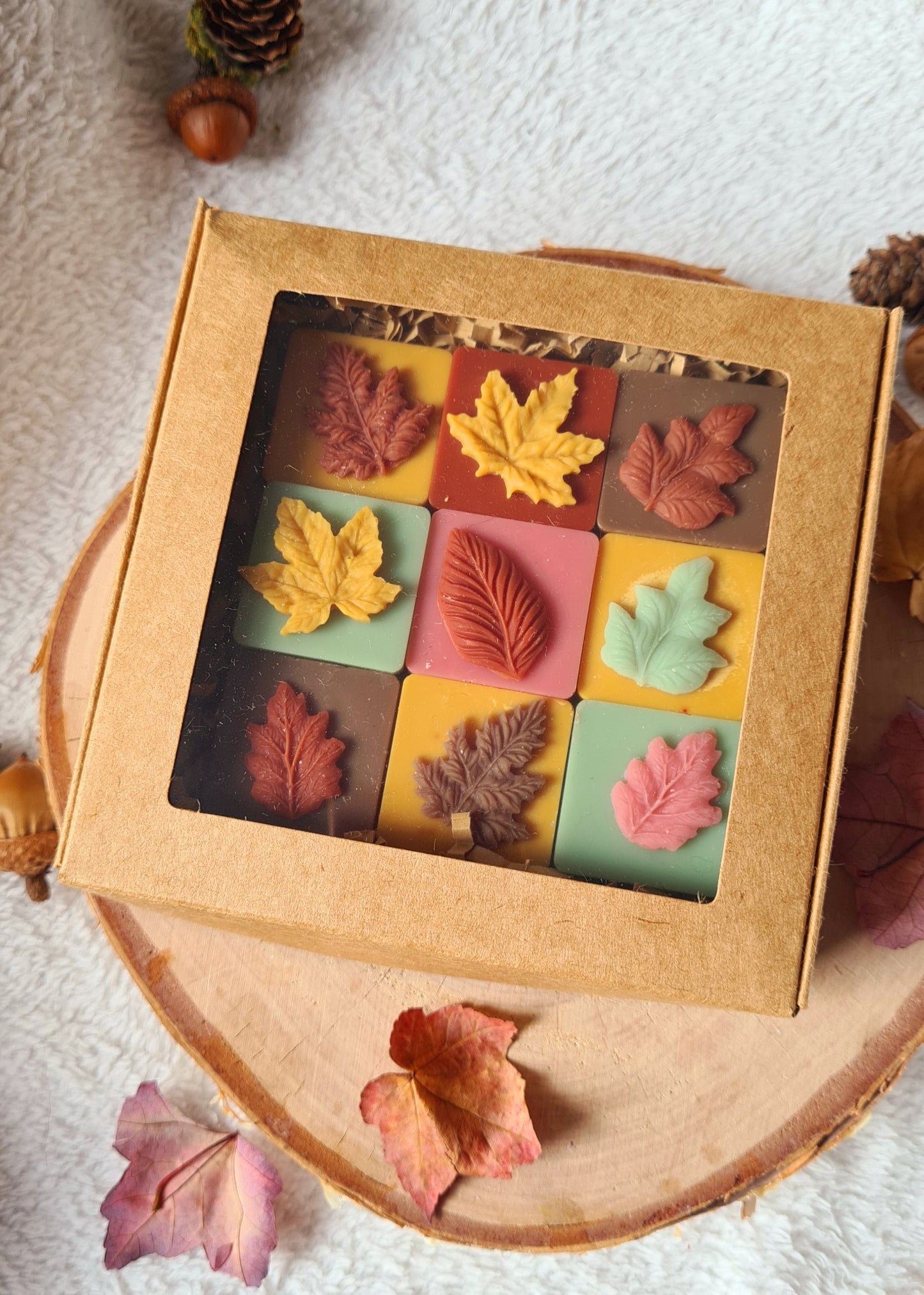 Wax Melts Blattform – Nahaufnahme handgegossener Details