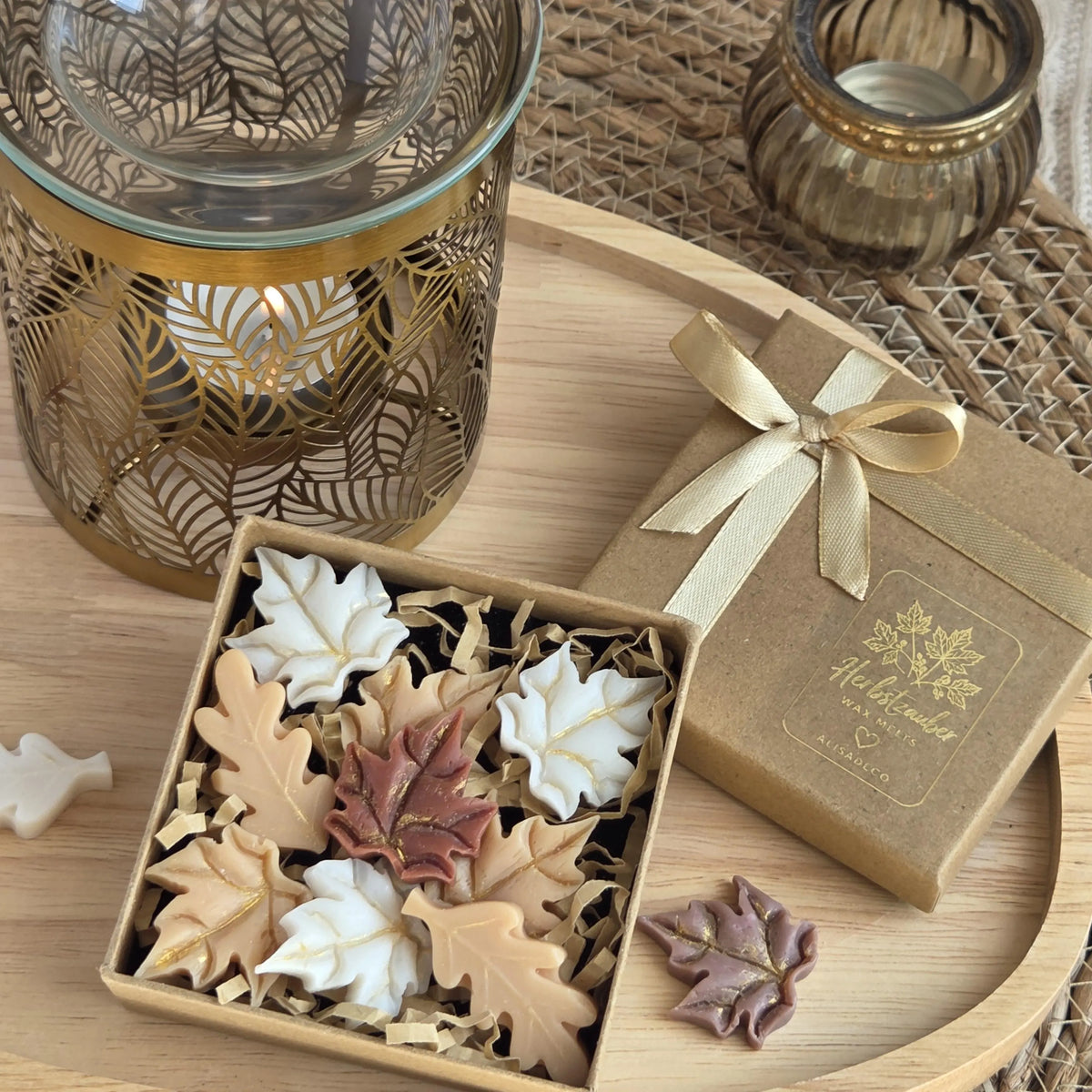 Duftlampe mit Wax Melts für gemütliche Herbstatmosphäre