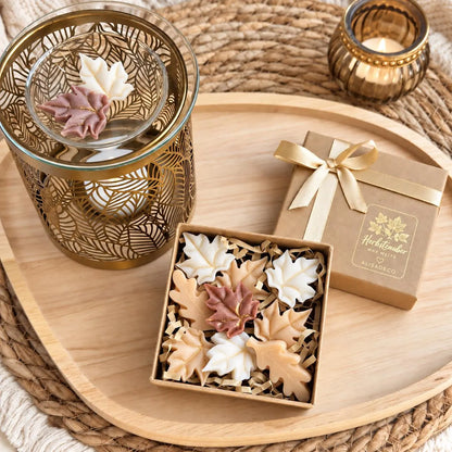 Herbstliches Geschenkset mit Duftlampe und Wax Melts für Frauen