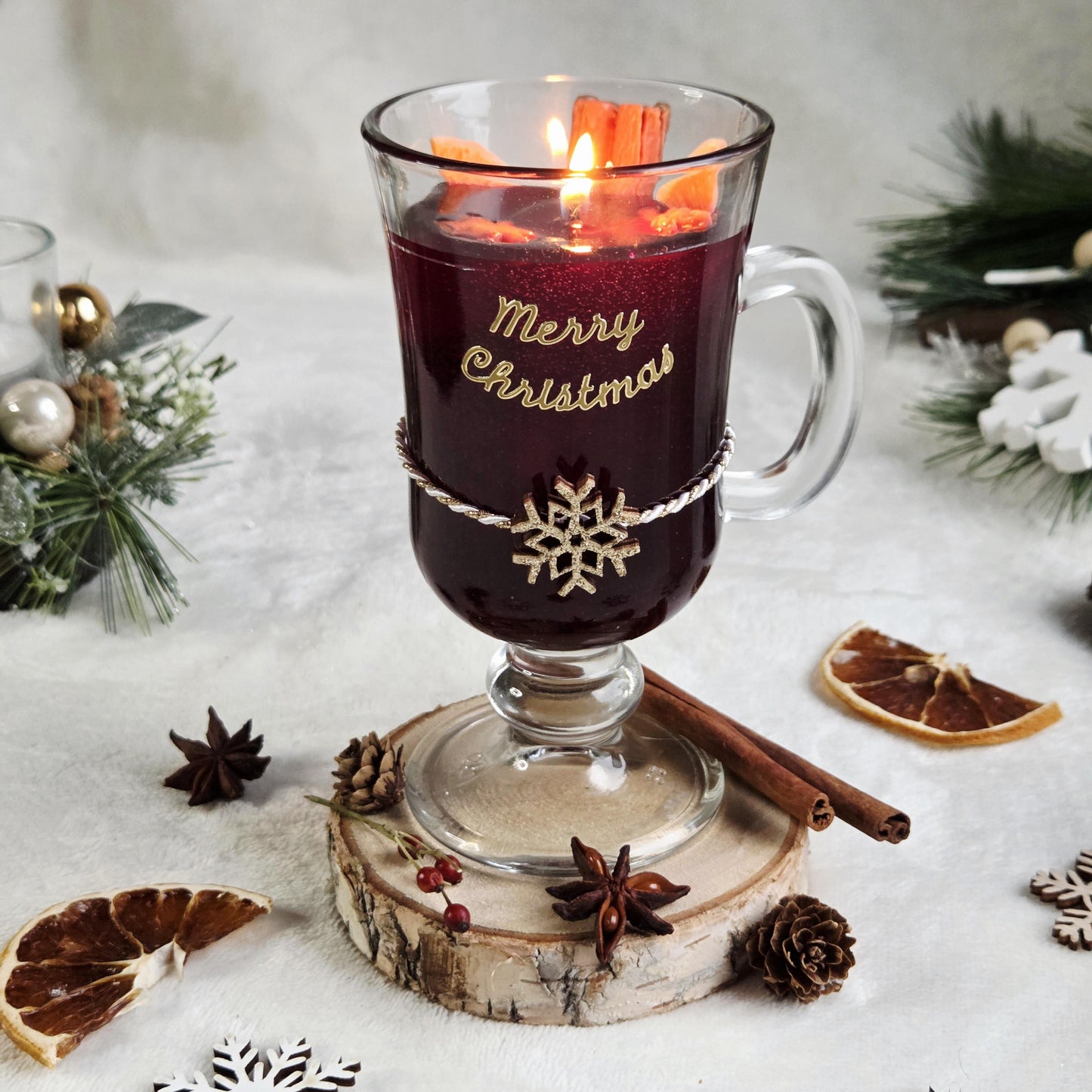 Glühwein Duftkerze im Glas