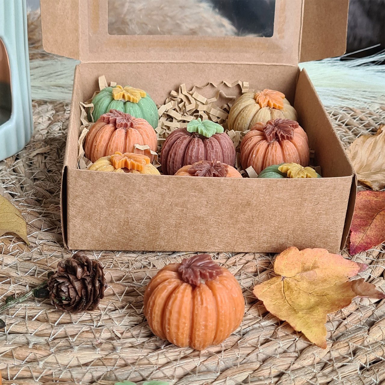 Kürbis Wax Melts im Kerzenlicht – Gemütliche Herbstdeko