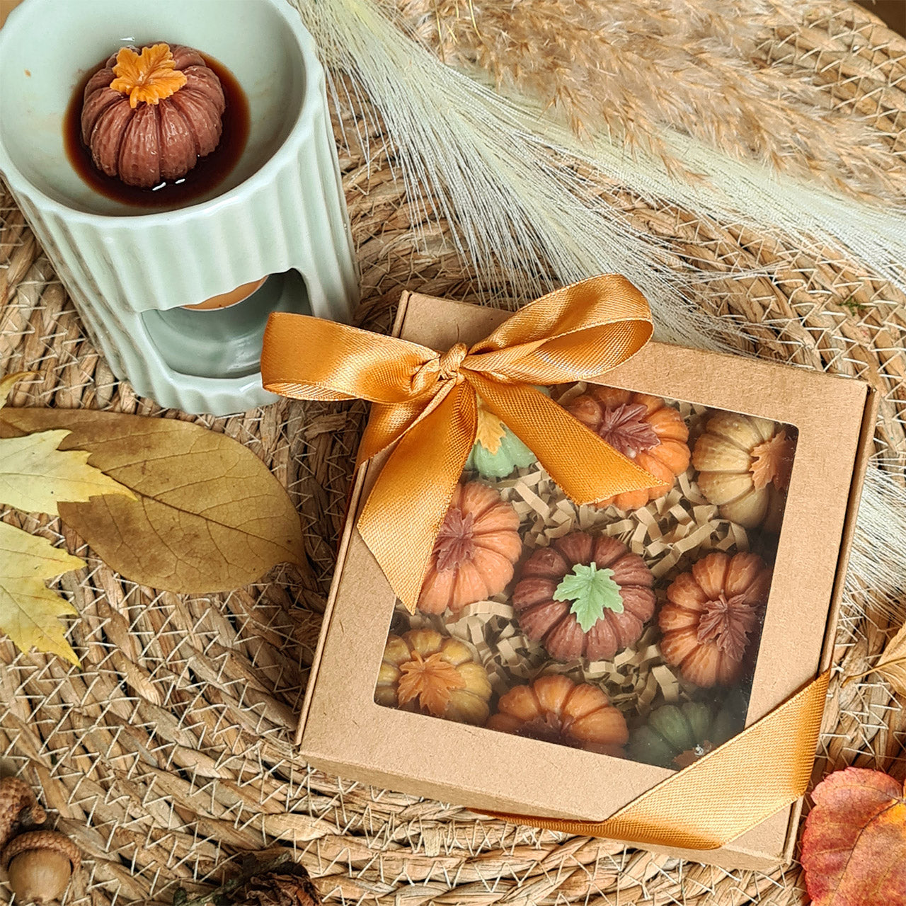 Gemütliche Atmosphäre mit handgemachten Kürbis Wax Melts