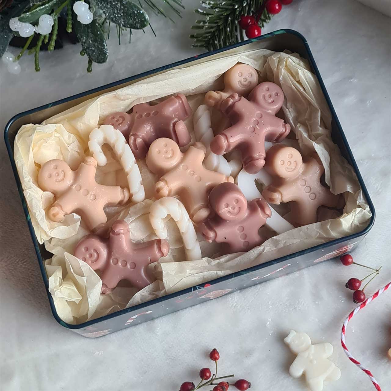 Gingerbread Wax Melt mit gemütlichem Winterduft aus Zimt und Vanille.