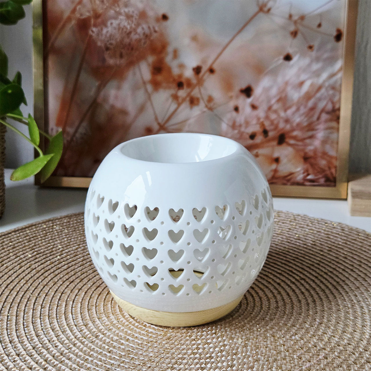 Duftlampe mit geschmolzenem Duftwachs