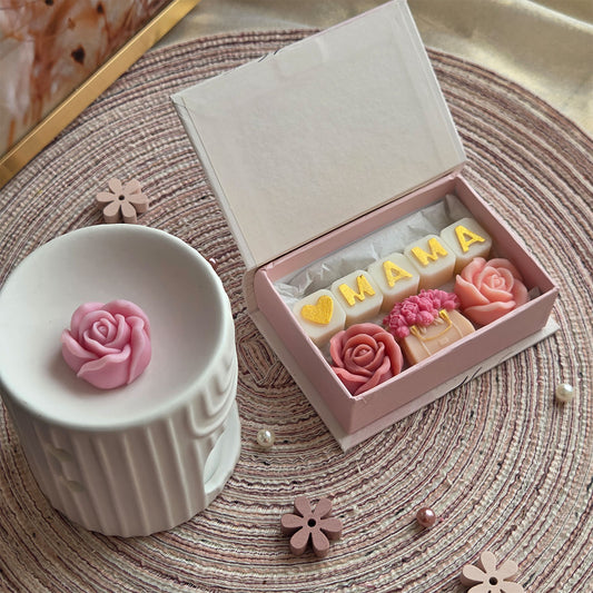 MAMA Wax Melts Gift Set – Soy Wax Melts Gift for Mom – Home Fragrance Gift Box