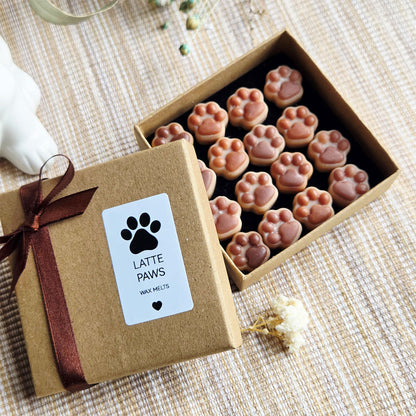 Latte Paws Wax Melts aus Sojawachs in Geschenkbox